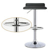 2 x Breakfast Bar Stools Black Faux Leather Gas Lift Home Kitchen Swivel Chairs
