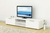 Tvilum Large TV Stand Multi Media Entertainment Unit Table White, Black or Oak