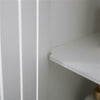 White Bathroom Cabinet Doors&Shelves Waterproof Cupboard Storage (White)