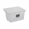 3 Pack Plastic Storage Boxes Clear Home Stacker Boxes With Lids