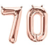 Rose Gold Happy Birthday Bunting Banner Balloons Tinsel Curtain DECORATIONS