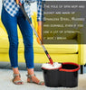 360° Rotating Spin Mop and Bucket Set with 2 Mircofibre Heads Super Absorbent