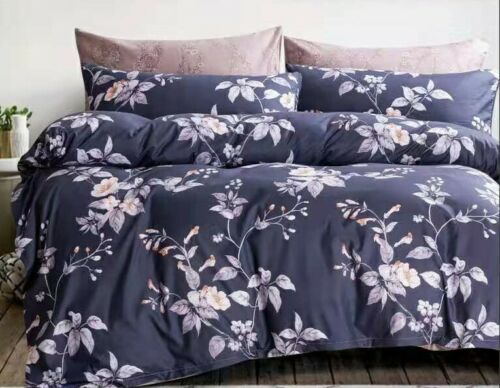 Luxury Floral Duvet Cover Pillowcase Quilt Bedding Sets Single Double King Size