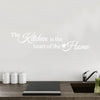 The kitchen is the heart of the home - Wall Quote Sticker - Art Decor