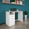 White Computer Desk w/ Drawer&Door Shelf Study PC Table Home Office Workstation