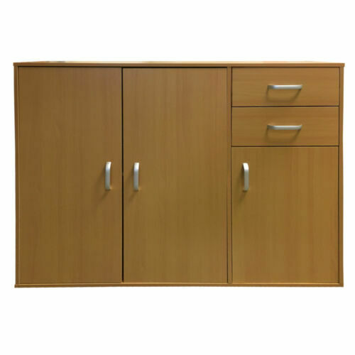 Sideboard Black White Beech Dark Walnut Storage Cabinet Wooden Cupboard Redstone