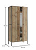 Stretton Urban 2 Door Double Wardrobe Bedroom Furniture Rustic Industrial Oak