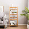 4-Tier Ladder Shelf Bookshelf Bookcase Storage Display Leaning Home Office Decor