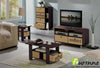 Furinno Andrey Entertainment Center with Bin Drawers, Espresso/Brown