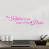 The kitchen is the heart of the home - Wall Quote Sticker - Art Decor