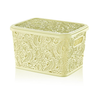 Small Large Lace Plastic Storage Box Lid Basket Container Kitchen Home Office