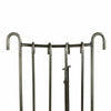 Companion Set Antique Pewter Fire Fireplace Decorative Hooks