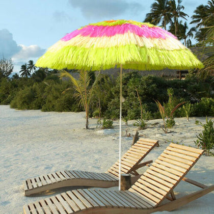 160CM Hawaiian Parasol Tilt Mechanism Height Extendable Multiple Colour