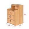 Simples End Table Bedroom Nightstand Coffee Table 3 Drawer With Lock Cabinet