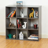 Grey 9 Cube Storage Unit Cabinet Childrens/Kids Bedroom Bookcase Toy Box Shelves