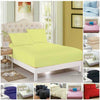 PERCALE FITTED SHEETS PLAIN DYED LUXURY COMBED NON IRON SINGLE DOUBLE KING