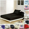PERCALE FITTED SHEETS PLAIN DYED LUXURY COMBED NON IRON SINGLE DOUBLE KING