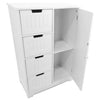 Bathroom Bedroom Nursery Storage Cabinet Dresser 4-Drawer + Door (White)