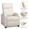 Adjustable Reclining Chair Upholstered Sofa PU Leather Armchair Home/Living Room