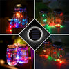 1/3/6Pack Solar Mason Jar Lid String Fairy Lights Outdoor Garden Lamps Decor UK