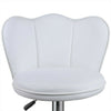 2 x Faux Leather Breakfast Bar Stools Gas Lift Home Kitchen Swivel Chairs White