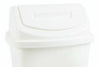 White 5Lt Plastic Flip Swing Top Waste Paper Bathroom Bin