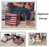 Folding Storage Ottoman Seat Stool Storage Boxes Home Chair Footstool Bench Lid