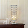 Modern Crystal Table Lamp Bedroom lights Bedside Lamp Desk Table Light Fixtures (Silver)