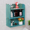 Wooden Wall Shelf Storage Holder Free Stand Desktop Organiser Decor Display Unit