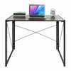 Folding PC Computer Desk Writing Study Table Office Home Workstation Wood&Metal