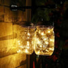 1/3/6Pack Solar Mason Jar Lid String Fairy Lights Outdoor Garden Lamps Decor UK