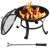 Camping Fire Bowl, Outdoor Bonfire, 54cm Rustproof Garden Patio Heater for BBQ