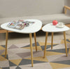 Modern 3 × Coffee Table Set Sofa Tables Nested Side Living Room Home Wood White