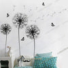 Huge Dandelion Butterfly Flowers Wall Stickers Art Decal Home DIY Vinyl Decor UK