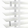 Faux Wood Window Venetian Blinds Blind With Tape 50mm Slats White Grey TRIMMABLE