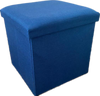 Linen Folding Ottoman Storage Box Seat Bedroom Living Room Footstool Chest