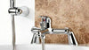 Luxury Bathroom Chrome Sink Bath Filler Tap Shower Mixer Taps with Hand Held