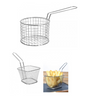 Round Mini Chip Pan Fryer Fries Serving Baskets With Handle Serving Dish