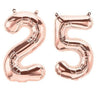 Rose Gold Happy Birthday Bunting Banner Balloons Tinsel Curtain DECORATIONS