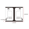 New Indoor Grow Tent Portable Silver Mylar Hydroponic Grow Tent With Window