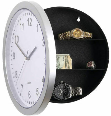 Secret Wall Clock Home Safe Valuables Money Box Stash Cash Jewellery Gold