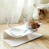 Double Elevated Pet Bowl Bowls Stand Cat Dog Feeder Food Water Raised Lifted