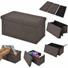 Large Ottoman Foot Stool Box Folding Storage Toy Seat Pouffe Colors