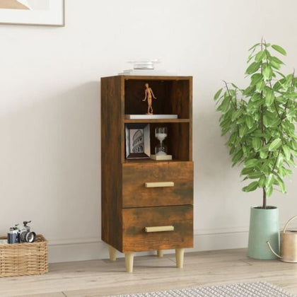 Industrial Tall Cabinet Rustic Bedside Nightstand Side Table Bedroom Bathroom