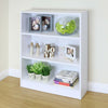 3 Tier Wooden White Home/Office Bookcase Storage Display Unit Shelving/Cabinet