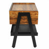 Retro Rustic Bedside Cabinet Industrial Nightstand Side Table Storage 1 Drawer