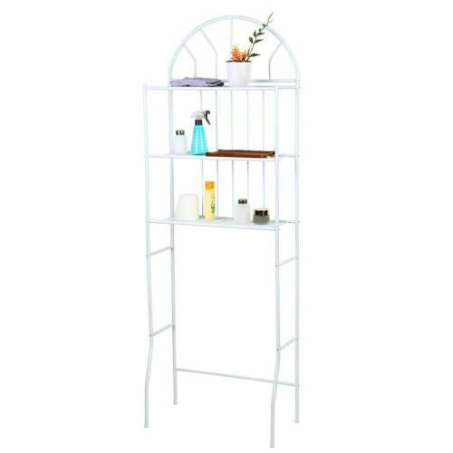 3 Tier Over Toilet Bathroom Display Tidy Shelf Towel Storage Rack Organizer