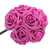 50 Artificial Foam Roses Flowers Wedding Bride Bouquet Flowers Home Decor UK