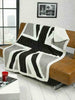 Luxury Union Jack USA Flag Cosy Fleece Sofa Bed Blanket Throw Sherpa Faux Fur