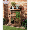 3 Tier Wooden Ladder Plant Stand Garden Shelving Flower Pot Display Folding Rack